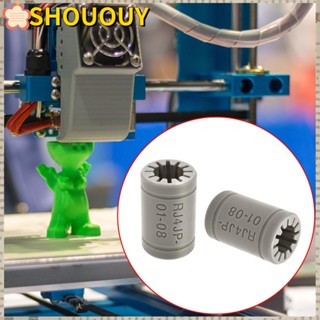 Shououy ตลับลูกปืนเชิงเส้น ทนทาน อุปกรณ์เสริม สําหรับเครื่องพิมพ์ Prusa i3 RJ4JP-01-08 Prusa i3 10 ชิ้น