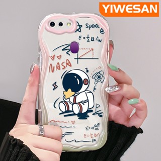 เคสโทรศัพท์มือถือแบบนิ่ม ใส กันกระแทก ลายการ์ตูนนักบินอวกาศน่ารัก สําหรับ OPPO F9 F9 Pro A7x Realme U1 2 Pro