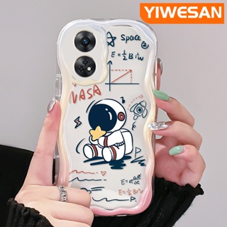 เคสโทรศัพท์มือถือแบบนิ่ม ใส กันกระแทก ลายการ์ตูนนักบินอวกาศน่ารัก สําหรับ OPPO Reno 8T 5G Reno8 T A1 Pro Reno 8 5G Reno 8 Pro 5G