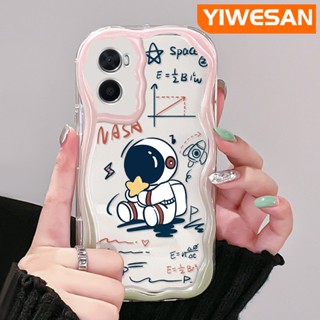 เคสโทรศัพท์มือถือแบบนิ่ม ใส กันกระแทก ลายการ์ตูนนักบินอวกาศน่ารัก สําหรับ OPPO A76 A96 A36