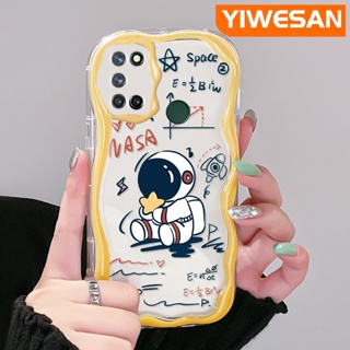 เคสโทรศัพท์มือถือแบบนิ่ม ใส กันกระแทก ลายการ์ตูนนักบินอวกาศน่ารัก สําหรับ Realme 7 Pro 7i C17 Narzo 20 Pro