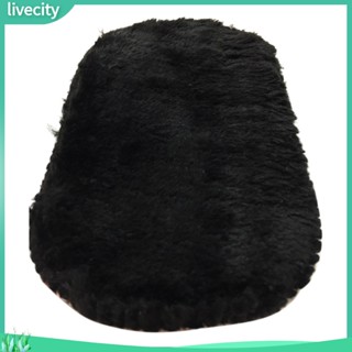 Livecity|  ถุงมือผ้าขนสัตว์เทียม แบบนิ่ม สําหรับทําความสะอาดรองเท้าหนัง