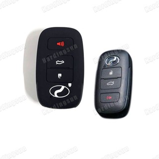 Perodua ใหม่ Axia Alza Ativa Myvi 3BUTTON เคสกุญแจรีโมทรถยนต์ แบบซิลิโคน