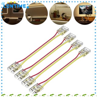 Lontime ตัวเชื่อมต่อสายไฟ LED COB พลาสติก ทองแดง 3pin 10 มม. อุปกรณ์เสริม