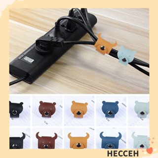 Hecceh ที่ม้วนเก็บสายเคเบิล จัดระเบียบสาย มินิ การจัดการสายเคเบิล หนังน่ารัก ที่ม้วนสายข้อมูล