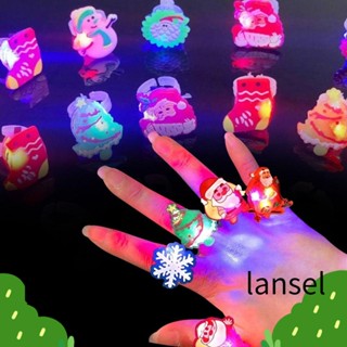 Lansel แหวนไฟ LED ลายการ์ตูนน่ารัก ของขวัญสําหรับเด็ก 50 ชิ้น