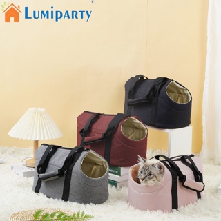 Lumiparty กระเป๋าถือ กระเป๋าสะพายไหล่ จุของได้เยอะ เหมาะกับการเดินทางกลางแจ้ง สําหรับสัตว์เลี้ยง สุนัข แมว