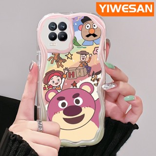 เคสโทรศัพท์มือถือ ซิลิโคนนุ่ม ใส ลายการ์ตูนหมี สตรอเบอร์รี่ สีรุ้ง สีสันสดใส สําหรับ Realme 8 5G 8s 5G Q3i V13 5G Narzo 30 Q3