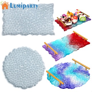 Lumiparty ถาดแม่พิมพ์ซิลิโคน ทรงสี่เหลี่ยมผืนผ้า ใช้ซ้ําได้ พร้อมที่จับ สําหรับหล่อเรซิ่น Diy