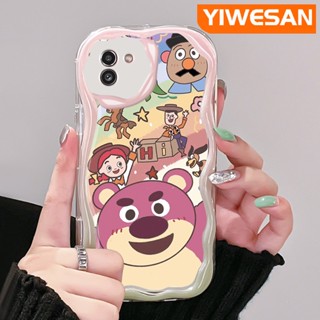 เคสโทรศัพท์มือถือ ซิลิโคนนุ่ม ใส ลายการ์ตูนหมี สตรอเบอร์รี่ สีรุ้ง สีสันสดใส สําหรับ Samsung A03 Core A03s A02 M02 A02s M02s F02s