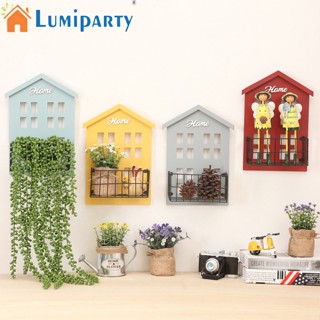 Lumiparty ชั้นวางของไม้ แบบติดผนัง สําหรับห้องนอน ห้องนั่งเล่น