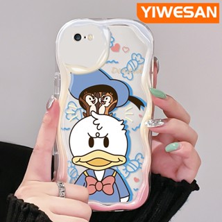 เคสโทรศัพท์มือถือ ซิลิโคนใส ลายการ์ตูนโดนัลด์ดั๊กน่ารัก สีสันสดใส สําหรับ iPhone 6 6 Plus 6s 6s Plus 7 Plus 8 Plus SE 2020