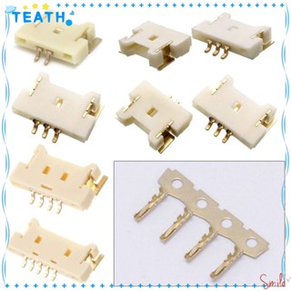 Teath ซ็อกเก็ตเชื่อมต่อสายไฟ แนวตั้ง Mx1.25 มม. SMD 2 3 4 5 Pin SMD Mx1.25 มม. 10 ชิ้น