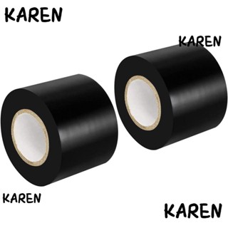 Karen เทปพันสายไฟ PVC สีดํา 2 นิ้ว x 49 ฟุต 2 ม้วน