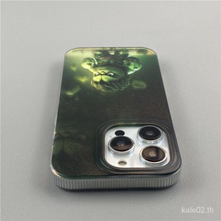 เคสโทรศัพท์มือถือแบบแข็ง ขอบนิ่ม กันกระแทก ลายการ์ตูน Hulk สําหรับ iPhone 13promax 14 11 Laser 12