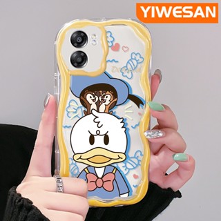 เคสโทรศัพท์มือถือ ซิลิโคนนุ่ม ใส ลายการ์ตูนโดนัลด์ดั๊กน่ารัก สีสันสดใส สําหรับ OPPO A57 2022 A77 2022 A57s A77E A77S