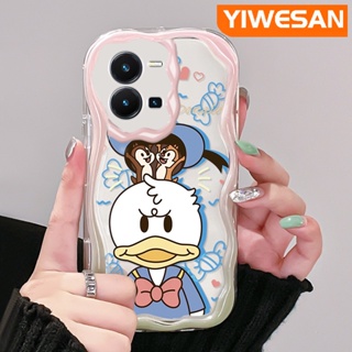 เคสโทรศัพท์มือถือ ซิลิโคนใส ลายการ์ตูนโดนัลด์ดั๊กน่ารัก สีสันสดใส สําหรับ vivo Y35 5G Y36 5G Y35