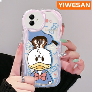 เคสโทรศัพท์มือถือ ซิลิโคนใส ลายการ์ตูนโดนัลด์ดั๊กน่ารัก สีสันสดใส สําหรับ Samsung A04 A04E M04 F04