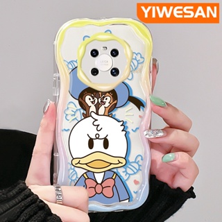 เคสโทรศัพท์มือถือ ซิลิโคนนุ่ม ใส ลายการ์ตูนโดนัลด์ดั๊กน่ารัก สีสันสดใส สําหรับ Huawei Mate 30 Pro Mate 40 Pro P30 Pro P40