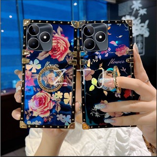 เคสโทรศัพท์ กันกระแทก ลายดอกกุหลาบ สําหรับ Realme C53 C55