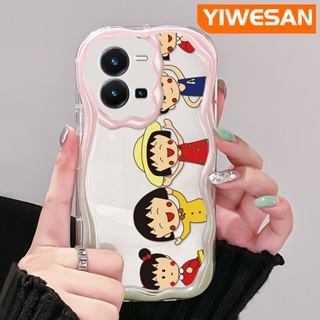 เคสโทรศัพท์มือถือแบบนิ่ม ใส กันกระแทก ลายการ์ตูนชิบิ มารุโกะจัง สําหรับ vivo Y35 5G Y36 5G Y35