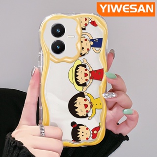 เคสโทรศัพท์มือถือแบบนิ่ม ใส กันกระแทก ลายการ์ตูนชิบิ มารุโกะจัง สําหรับ VIVO Y22 Y22s