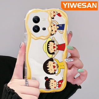 เคสโทรศัพท์มือถือแบบนิ่ม ใส กันกระแทก ลายการ์ตูนชิบิ มารุโกะจัง สําหรับ VIVO V25 5G V25E X80 Lite V21E Y73 2020