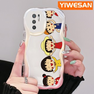 เคสโทรศัพท์มือถือแบบนิ่ม ใส กันกระแทก ลายการ์ตูนชิบิ มารุโกะจัง สําหรับ Xiaomi POCO M3 Pro 4G M3 Pro 5G Redmi Note 10 5G Note 10T Note 10 Pro Max