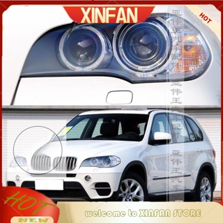 Xinfan ฝาครอบเลนส์ไฟหน้า แบบใส สําหรับ BMW X5 E70 2008 2009 2010 2011 2012 2013