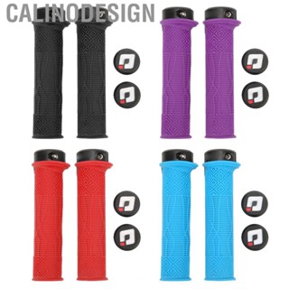 Calinodesign Bike Handlebar Grips  Lightweight  Slip Wide Usage Rubber for Mountain