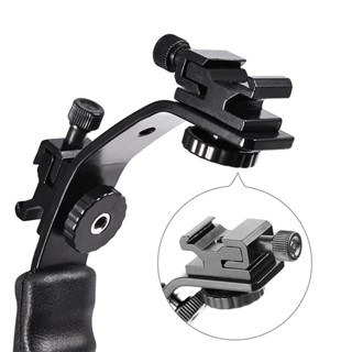 Westvirginia267 รูปตัว L Flash Bracket ผู้ถือ Hot Shoe Mount สำหรับไฟฉาย DV กล้องวิดีโอ 120/135 กล้องฟิล์ม