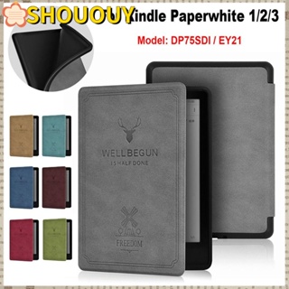 Shououy DP75SDI เคส E-Reader นิ่ม กันกระแทก ตั้งหลับอัตโนมัติ สําหรับ Kindle Paperwhite 1 2 3 6 นิ้ว