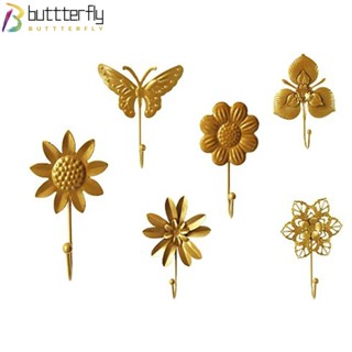 Buttterfly ตะขอแขวนเสื้อผ้า ขนาดเล็ก สีทอง สําหรับตกแต่งเสื้อผ้า