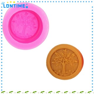 Lontime แม่พิมพ์ซิลิโคน ทรงกลม ขนาด 9*9*3 ซม. สีชมพู สําหรับทําสบู่