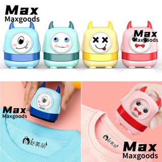 Maxg แสตมป์ชื่อ ลายการ์ตูน กันน้ํา แบบพกพา ปรับแต่งไม่ได้