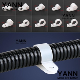 Yann1 คลิปหนีบสายเคเบิล พลาสติกไนล่อน ปรับได้ 10 ชิ้น