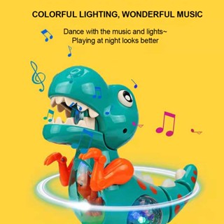  Electric Tyrannosaurus Rex Universal Music Light Automatic Walking Simulation Dinosaur Model Baby Toy Crawling Walking Dinosaur Boy and Girl Toy