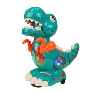 Dinosaur Crawling Toys Tummy Time Toys with Musical Flashing Light for Toddler Boys Girls Early Educational