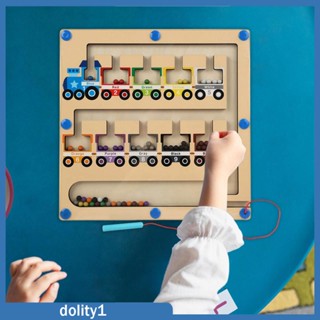 [Dolity1] บอร์ดนับเลขเขาวงกต หลากสี สําหรับเด็กวัยหัดเดิน 3 4 5 ปี