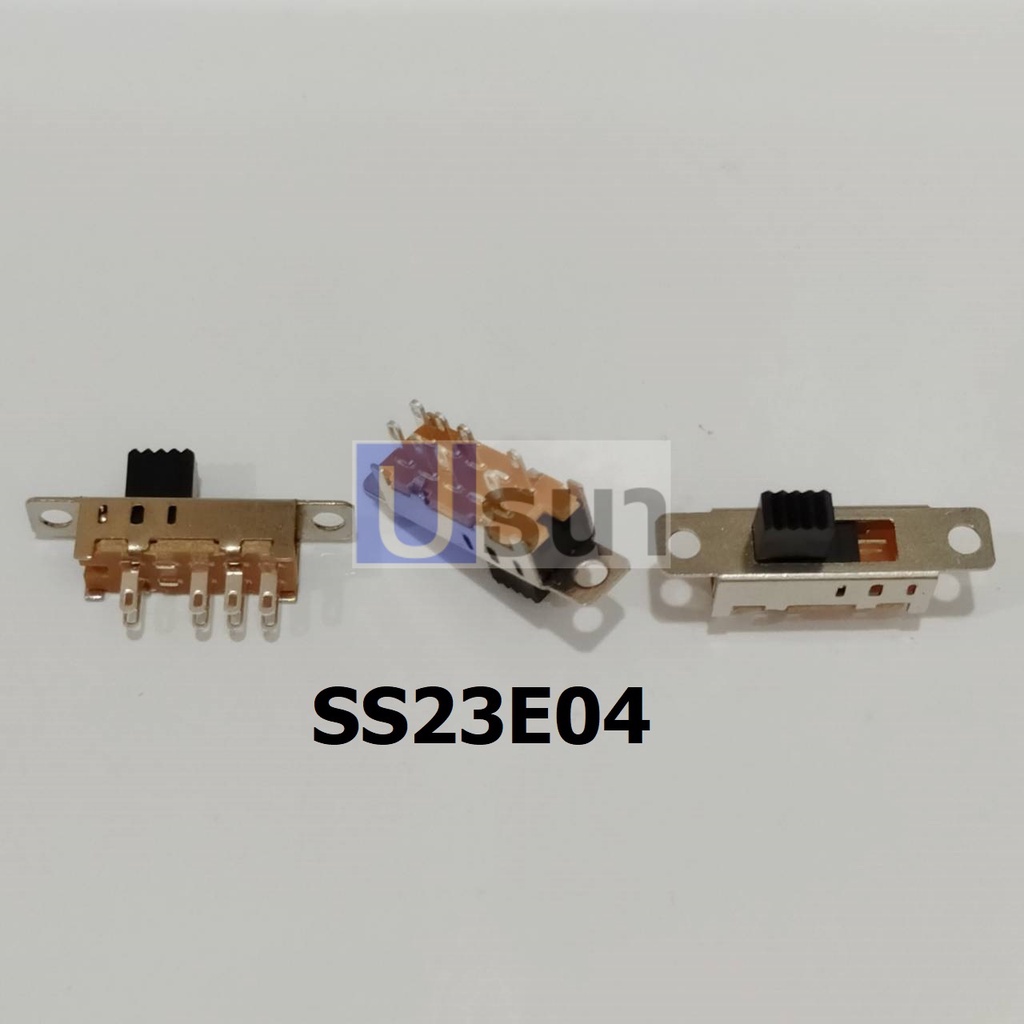 Slide switch สวิทช์ เลื่อน Toggle switch 8 ขา ขนาด 6x24mm #สวิทช์เลื่อน(8ขา,SS23E04) (1 ตัว)