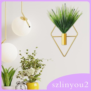 [szlinyou2] แจกันแขวนผนัง โลหะ ทรงเรขาคณิต สไตล์นอร์ดิก สําหรับบ้าน ออฟฟิศ สวน