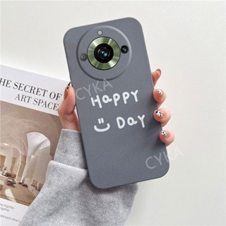 ใหม่ เคสโทรศัพท์มือถือ TPU นิ่ม เนื้อแมตต์ ลาย Happy Day สําหรับ Realme11 NFC 5G 4G 11 Pro 11Pro+ Realme 11 Pro+ 2023