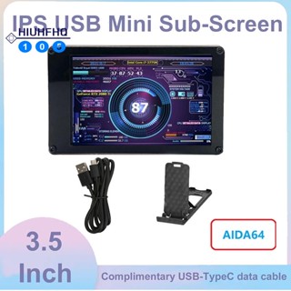 Aida64 หน้าจอ LCD IPS USB 3.5 นิ้ว พร้อมเคสอะลูมิเนียมอัลลอย สําหรับ Raspberry Pi