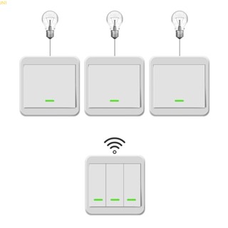 Jia สวิตช์ไฟติดผนัง 433Mhz 86 แผงสวิตช์โยก ไร้สาย ควบคุมระยะไกล สําหรับบ้าน