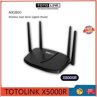 Totolink X5000R Gigabit เราเตอร์ไร้สาย Wi-Fi 6 ความเร็วสูง 1800 เมตร สําหรับบ้าน ออฟฟิศ