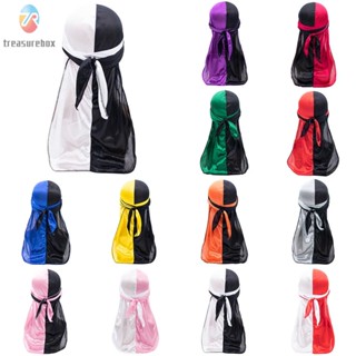 【TRSBX】Men Women Silky Cap Wrap Satin Unisex Pirate Bandana Turban Hat Trendy Headwear