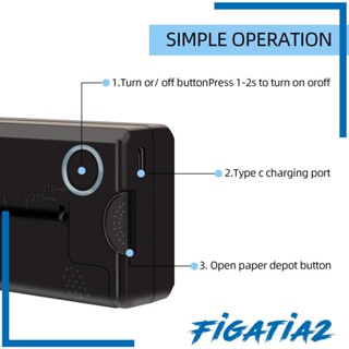 [Figatia2] เครื่องพิมพ์ฉลุลาย Usb สีดํา สําหรับสักลาย