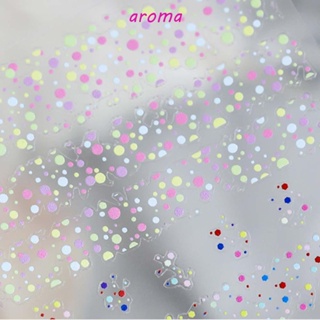 Aroma สติกเกอร์แกะสลักลายดอกไม้ 5D DIY สําหรับตกแต่งเล็บ