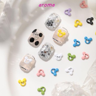 Aroma เครื่องประดับตกแต่งเล็บ ลายการ์ตูนมิกกี้น่ารัก DIY