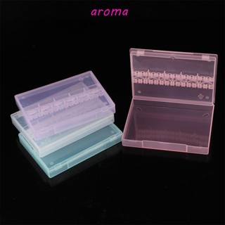 Aroma กล่องอะคริลิคเปล่า สําหรับใส่อุปกรณ์ขัดเล็บ